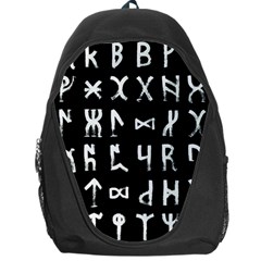 Macromannic Runes Collected Inverted Backpack Bag by WetdryvacsLair