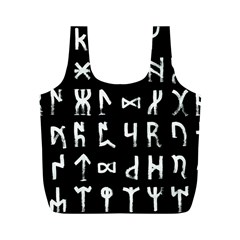 Macromannic Runes Collected Inverted Full Print Recycle Bag (m)