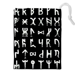 Macromannic Runes Collected Inverted Drawstring Pouch (4xl) by WetdryvacsLair