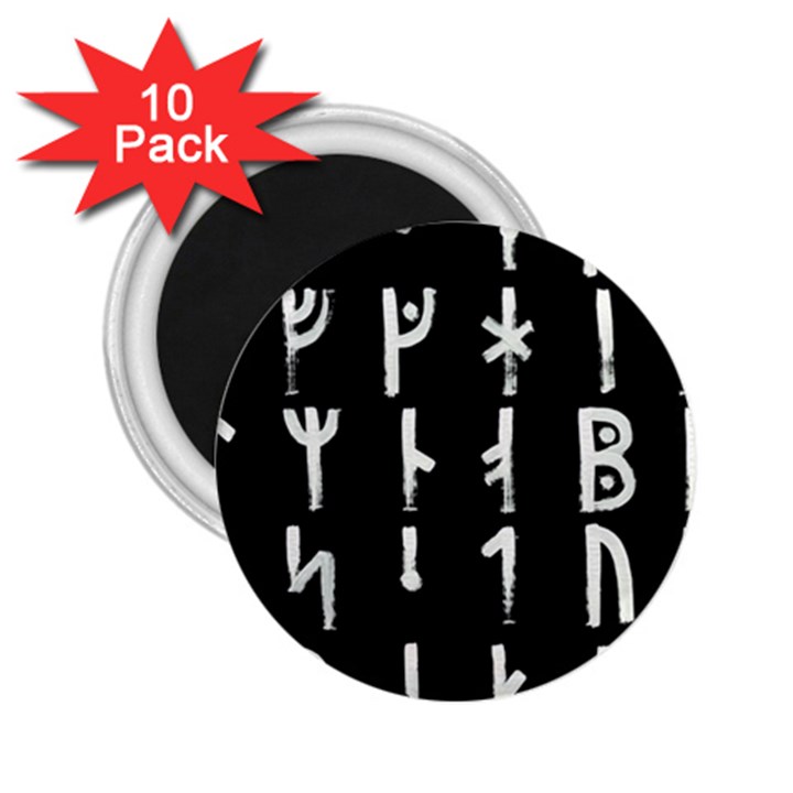 Medieval Runes Collected Inverted Complete 2.25  Magnets (10 pack) 