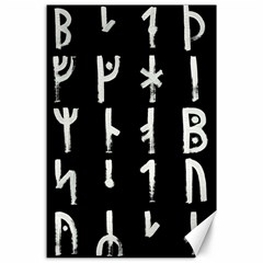 Medieval Runes Collected Inverted Complete Canvas 24  X 36  by WetdryvacsLair