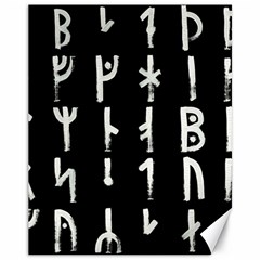 Medieval Runes Collected Inverted Complete Canvas 11  X 14  by WetdryvacsLair