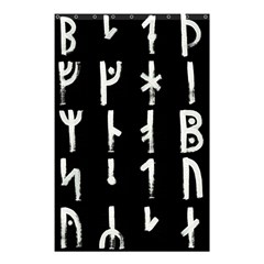 Medieval Runes Collected Inverted Complete Shower Curtain 48  X 72  (small)  by WetdryvacsLair