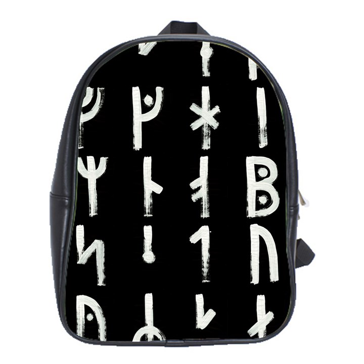 Medieval Runes Collected Inverted Complete School Bag (XL)