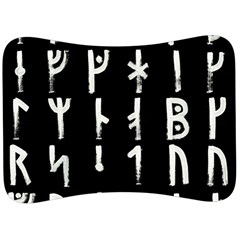 Medieval Runes Collected Inverted Complete Velour Seat Head Rest Cushion by WetdryvacsLair