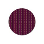 Maroon Sprinkles Magnet 3  (Round) Front