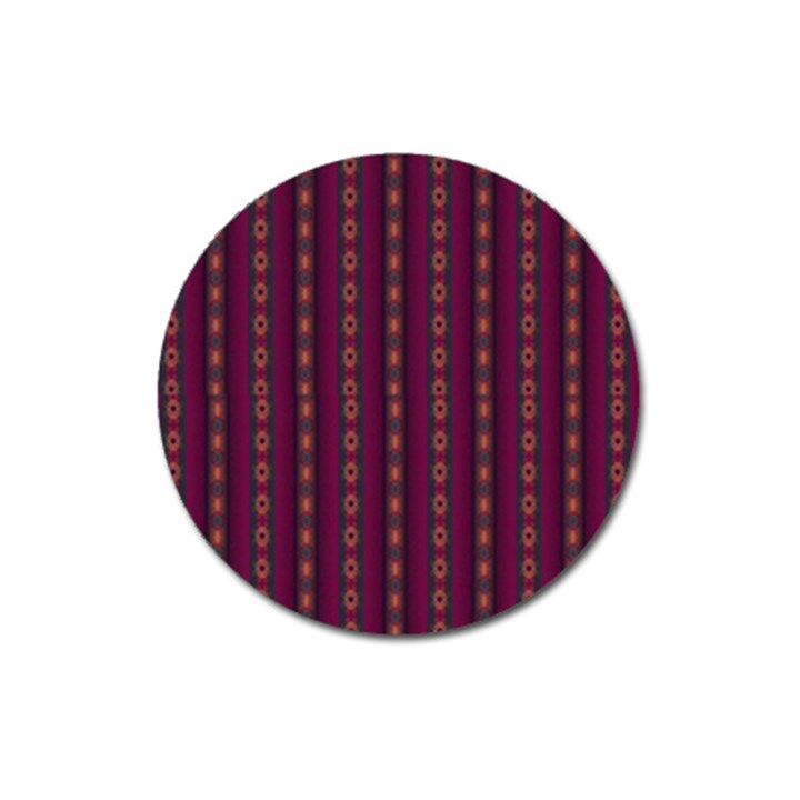 Maroon Sprinkles Magnet 3  (Round)