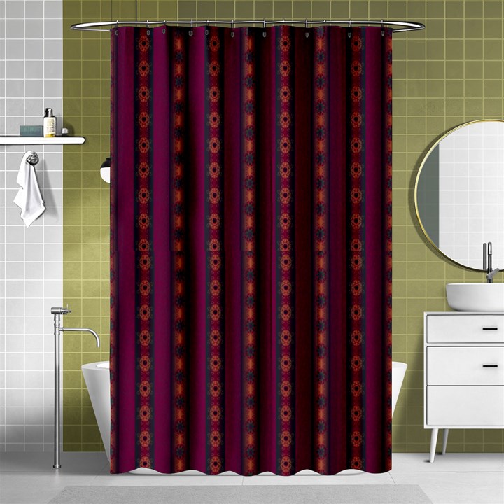 Maroon Sprinkles Shower Curtain 48  x 72  (Small) 