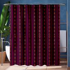 Maroon Sprinkles Shower Curtain 60  X 72  (medium)  by Sparkle