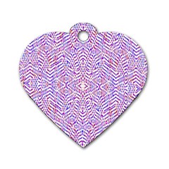 Stary Stars Dog Tag Heart (two Sides) by Sparkle