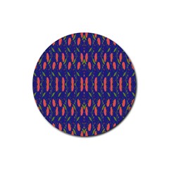 Sunrise Wine Rubber Coaster (round)  by Sparkle