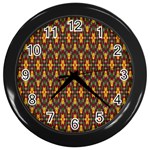 Wqerg Wall Clock (Black) Front