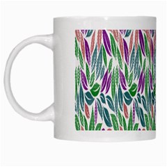 Rainbow Leafs White Mugs by Sparkle