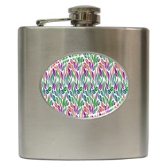 Rainbow Leafs Hip Flask (6 Oz) by Sparkle