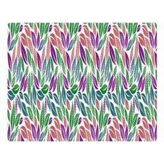 Rainbow Leafs Double Sided Flano Blanket (large)  by Sparkle