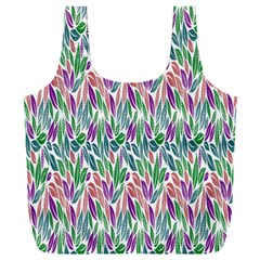 Rainbow Leafs Full Print Recycle Bag (xxxl) by Sparkle