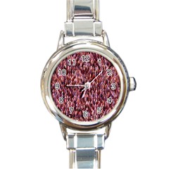 Mosaic Round Italian Charm Watch by Sparkle