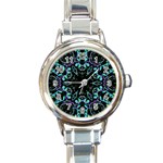 Kolodo Blue Cheer Round Italian Charm Watch Front