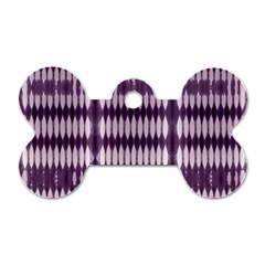 Purple Tigress Dog Tag Bone (two Sides) by Sparkle