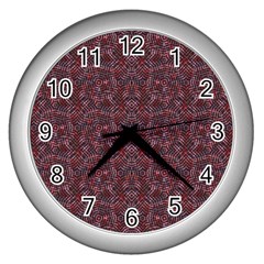 Star Lines Wall Clock (silver)