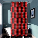 Rosegold Beads Chessboard1 Shower Curtain 36  x 72  (Stall)  Curtain(36 X72 ) - 33.26 x66.24  Curtain(36 X72 )