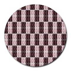 Rosegold Beads Chessboard Round Mousepads