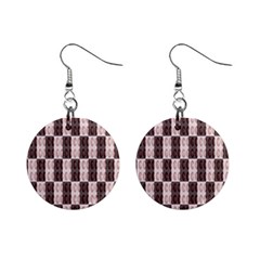 Rosegold Beads Chessboard Mini Button Earrings by Sparkle