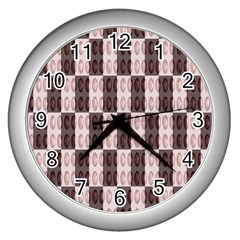 Rosegold Beads Chessboard Wall Clock (silver) by Sparkle