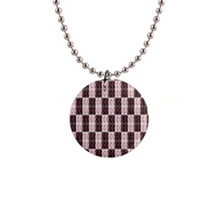 Rosegold Beads Chessboard 1  Button Necklace by Sparkle