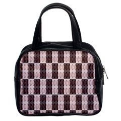 Rosegold Beads Chessboard Classic Handbag (two Sides) by Sparkle