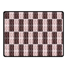 Rosegold Beads Chessboard Fleece Blanket (small)