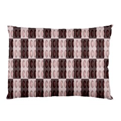 Rosegold Beads Chessboard Pillow Case (two Sides) by Sparkle