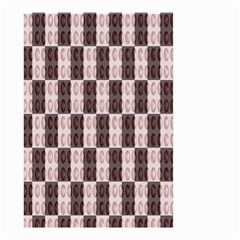 Rosegold Beads Chessboard Small Garden Flag (two Sides) by Sparkle