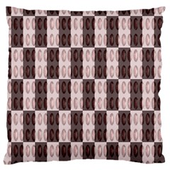 Rosegold Beads Chessboard Large Cushion Case (two Sides) by Sparkle