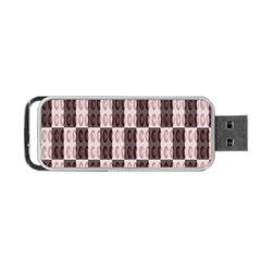 Rosegold Beads Chessboard Portable Usb Flash (one Side) by Sparkle