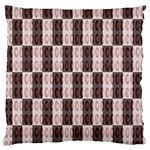 Rosegold Beads Chessboard Large Flano Cushion Case (Two Sides) Back