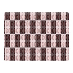 Rosegold Beads Chessboard Double Sided Flano Blanket (mini)  by Sparkle