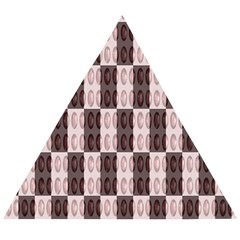 Rosegold Beads Chessboard Wooden Puzzle Triangle by Sparkle