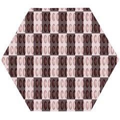 Rosegold Beads Chessboard Wooden Puzzle Hexagon by Sparkle