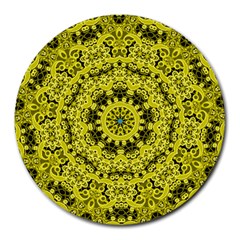 Yellow Kolodo Round Mousepads