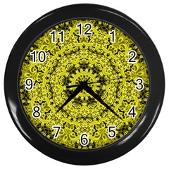 Yellow Kolodo Wall Clock (Black)