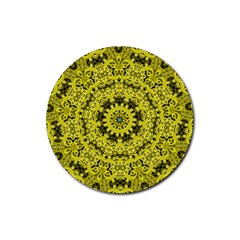 Yellow Kolodo Rubber Coaster (Round) 