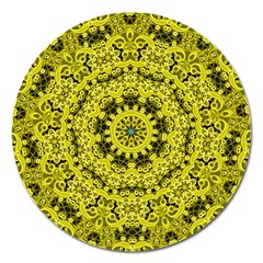 Yellow Kolodo Magnet 5  (Round)