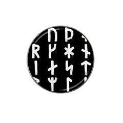 Younger Futhark Rune Set Collected Inverted Hat Clip Ball Marker (10 Pack) by WetdryvacsLair