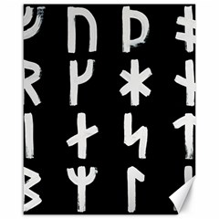 Younger Futhark Rune Set Collected Inverted Canvas 16  X 20  by WetdryvacsLair