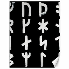 Younger Futhark Rune Set Collected Inverted Canvas 36  X 48  by WetdryvacsLair