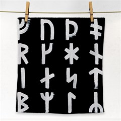 Younger Futhark Rune Set Collected Inverted Face Towel by WetdryvacsLair