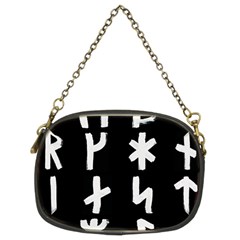 Younger Futhark Rune Set Collected Inverted Chain Purse (two Sides) by WetdryvacsLair