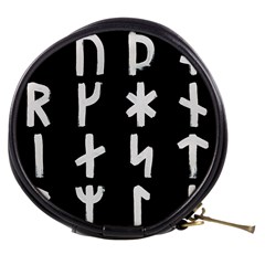 Younger Futhark Rune Set Collected Inverted Mini Makeup Bag by WetdryvacsLair