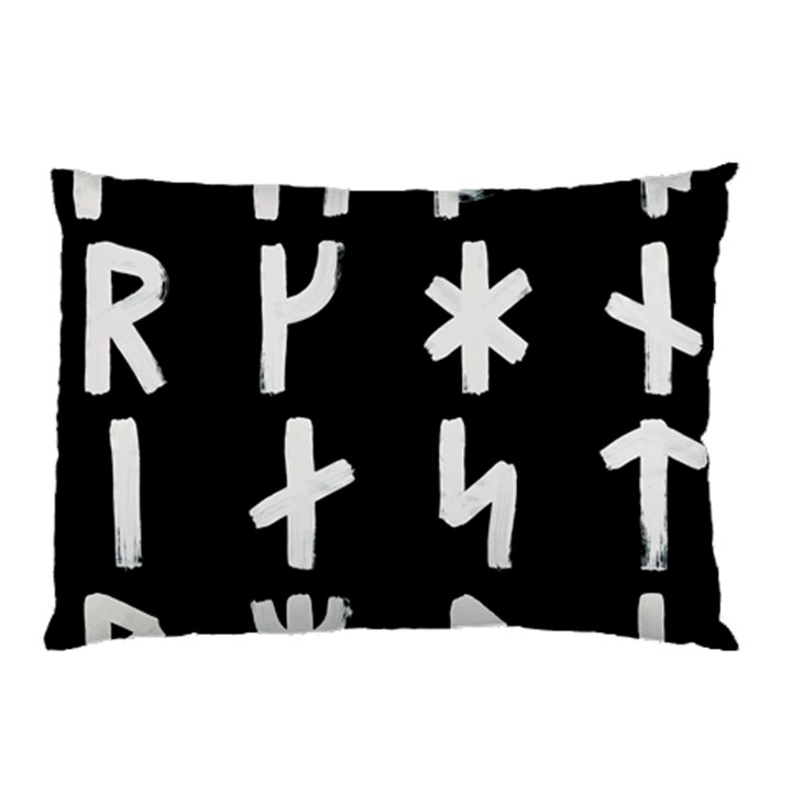 Younger Futhark Rune Set Collected Inverted Pillow Case (Two Sides)